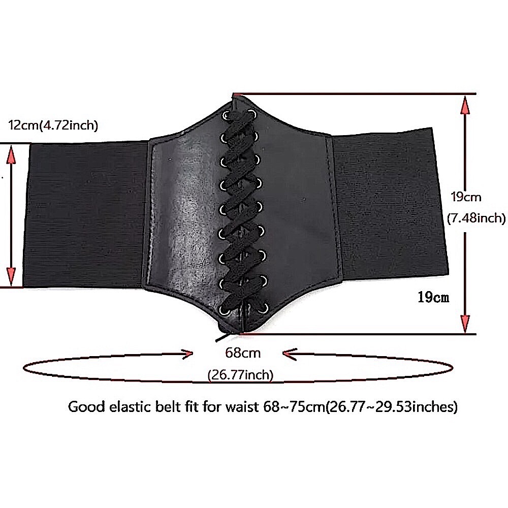 New Faux leather black lace up corset - Picture 14 of 15